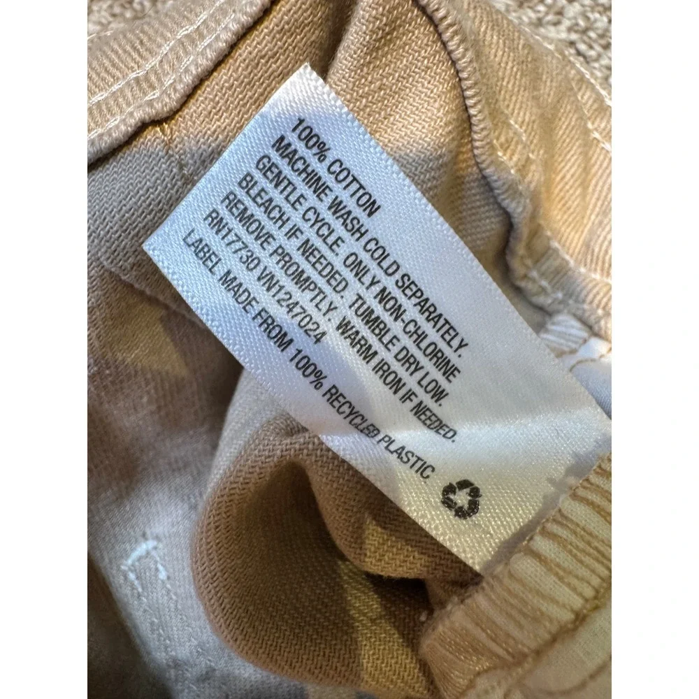 Sandy Liang x Target Tan Khaki Wide Leg Cargo Pants Women Size 4 Cotton Utility - Picture 7 of 11